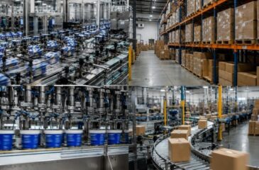 Toll manufacturing facility providing production, packaging, warehousing, and fulfillment services through integrated operations