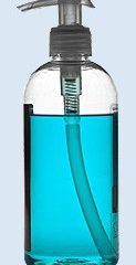 Plastic bottle with pump dispenser